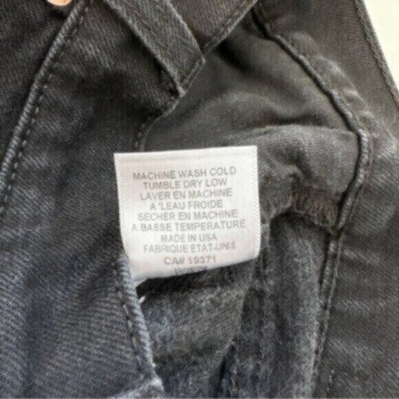 RE/DONE 90s Originals High Rise Black Ankle Crop Skinny Jeans Size 25 - Picture 12 of 12